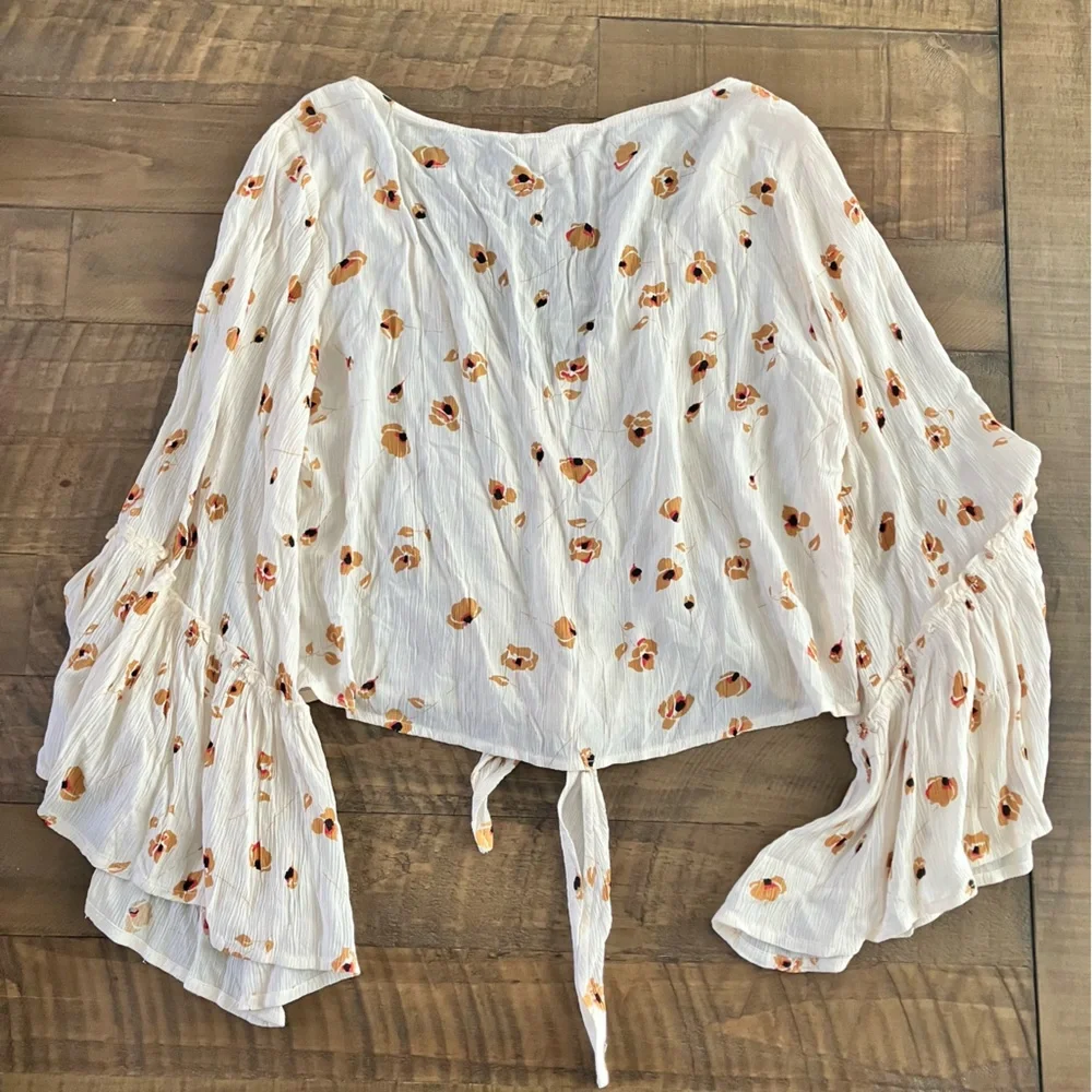 BILLABONG | Lust Wild Floral Crinkle Top – Size Small - Picture 5 of 7